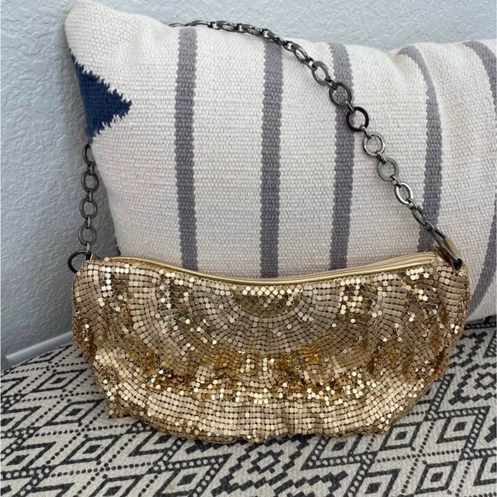 ALDO Gold Metal purse shoulder bag with chain